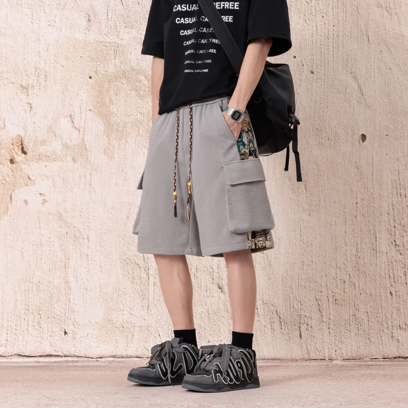 PAINT STAIN Casual Style Shorts Unisex-35