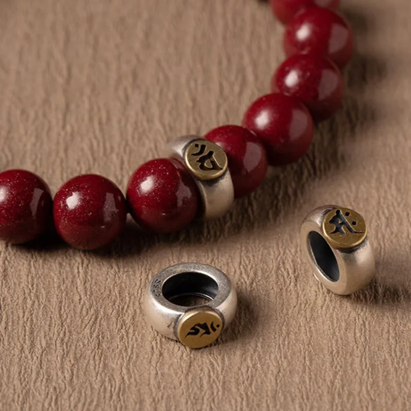 Fuxin Reconstructed Cinnabar Bracelets Unisex-4
