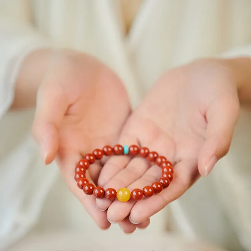 Fuxin Southern Red Agate Bracelets Women's-2