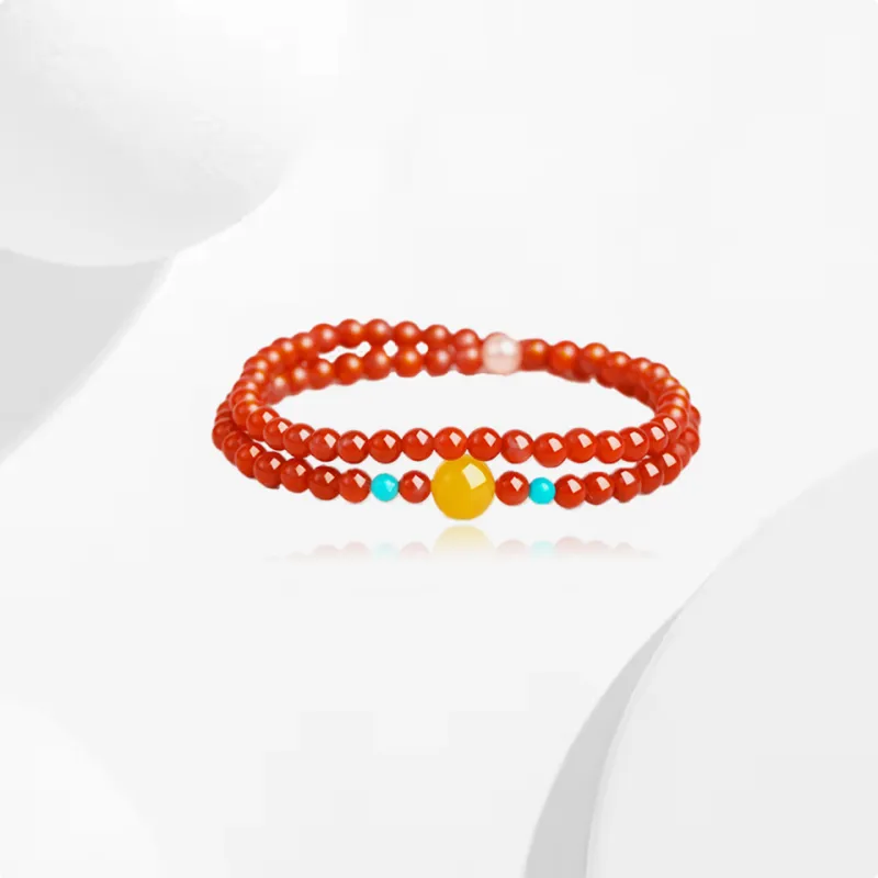 Fuxin Southern Red Agate Bracelets Women's-2