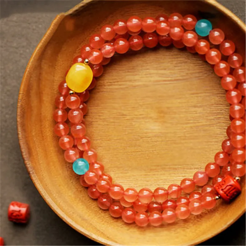 Fuxin Southern Red Agate Bracelets Women's-6
