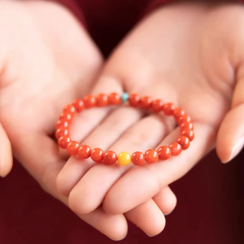 Fuxin Southern Red Agate Fine Jade Bracelets Women's-3