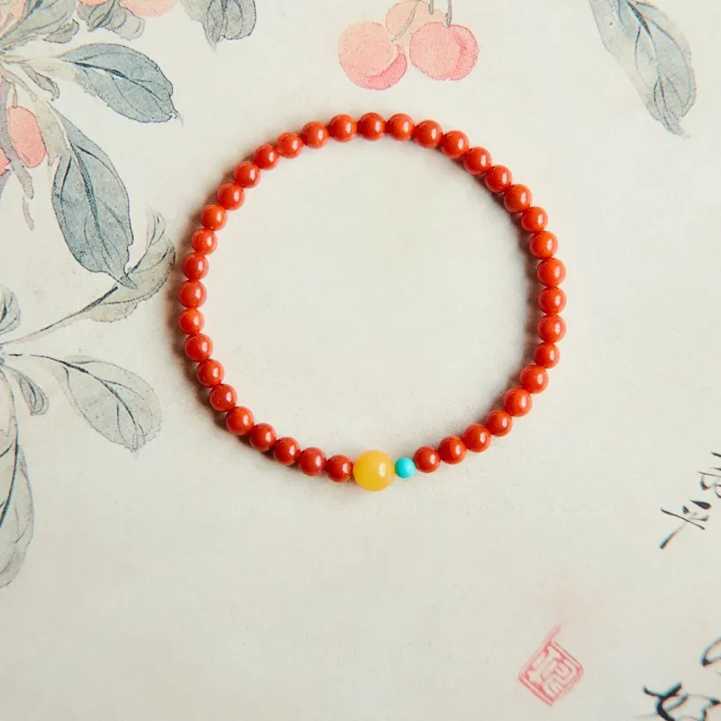 Fuxin Southern Red Agate Bracelets Women's-2