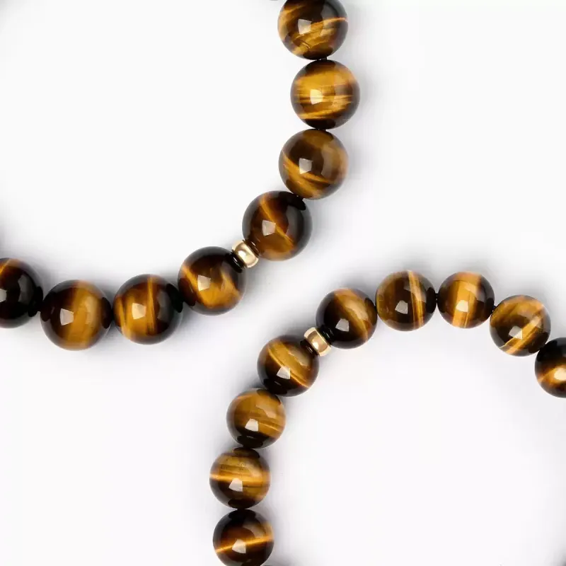 Fuxin Natural Tiger's Eye Stone Bracelets Unisex-2