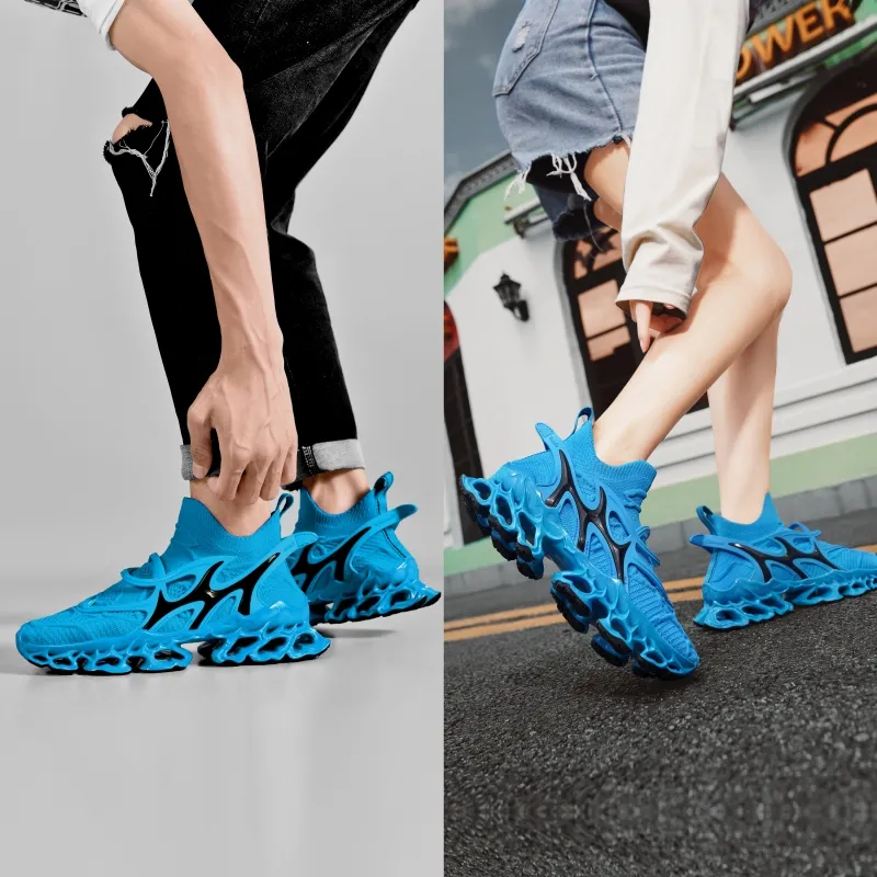 Comanier Cushioning And Breathable Mid Top Casual City Commute Sprint Long Distance Running Shoes Unisex-39