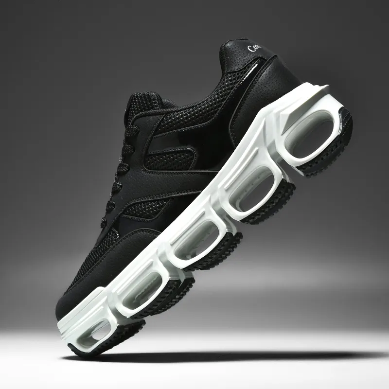 Comanier Cushioned Slip Resistant Breathable Height Increasing Low Top Casual Shoes Men's-13