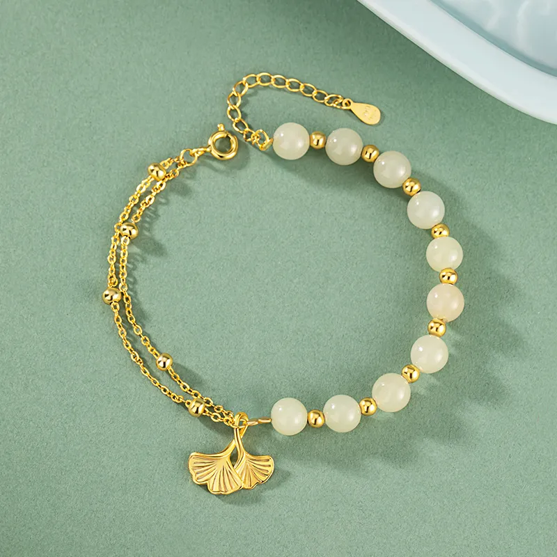 Hurry That Year Bracelets White Jade Women's-2