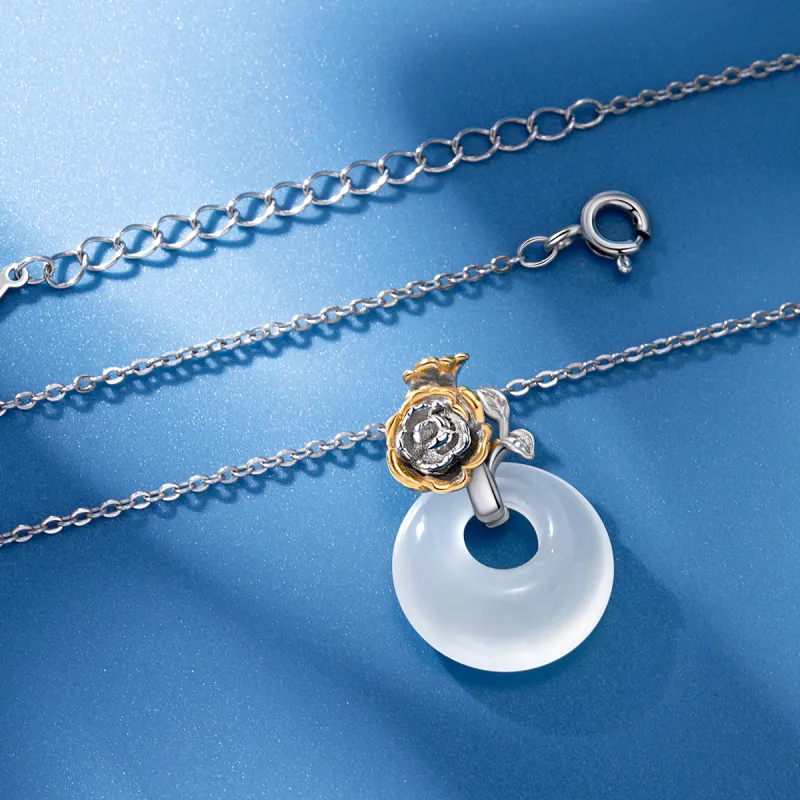 Hurry That Year Chalcedony Jade Necklaces Women's-6