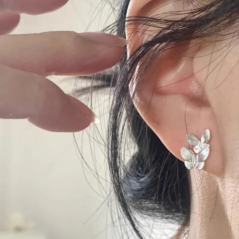 Hurry That Year S999 Stud Earrings Women's-1