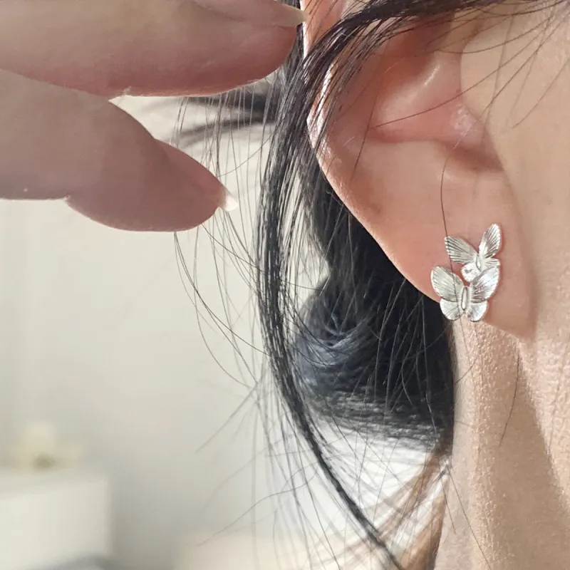 Hurry That Year S999 Stud Earrings Women's-2