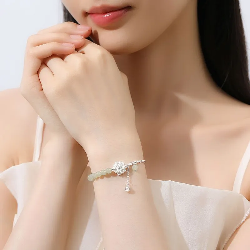 Hurry That Year Hetian Jade Bracelets Green Jade Women's-4