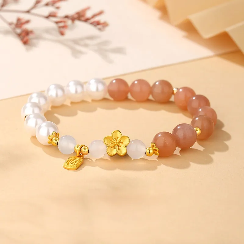 Hurry That Year Chalcedony Jade Bracelets Women's-2