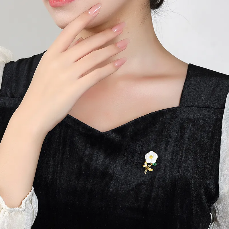 Hurry That Year Mother Of Pearl Brooches Women's-4