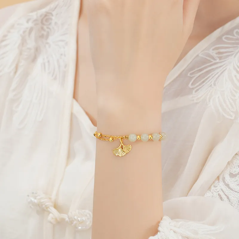 Hurry That Year Bracelets White Jade Women's-5