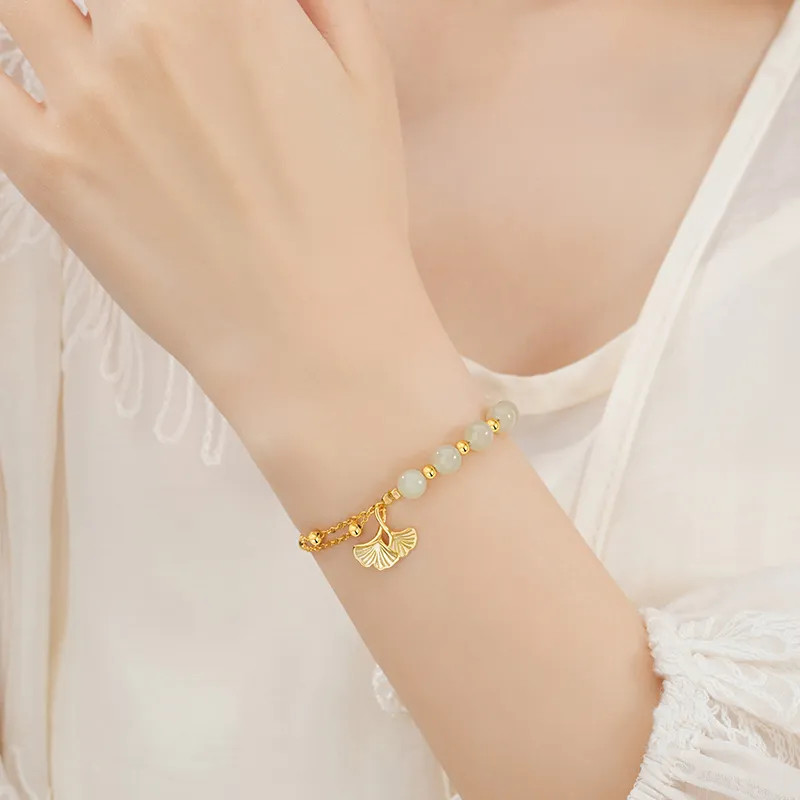 Hurry That Year Bracelets White Jade Women's-6
