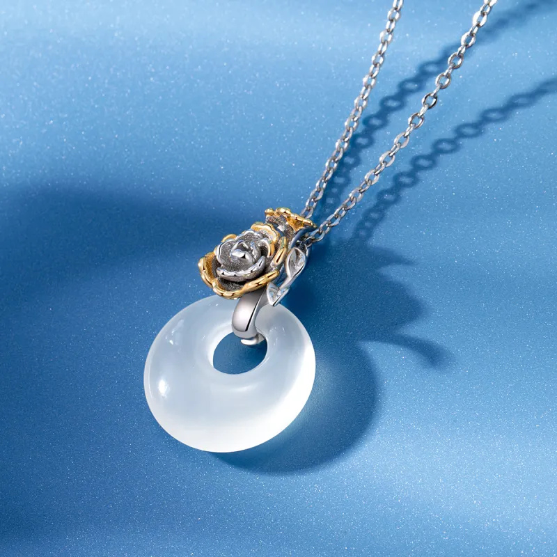 Hurry That Year Chalcedony Jade Necklaces Women's-7