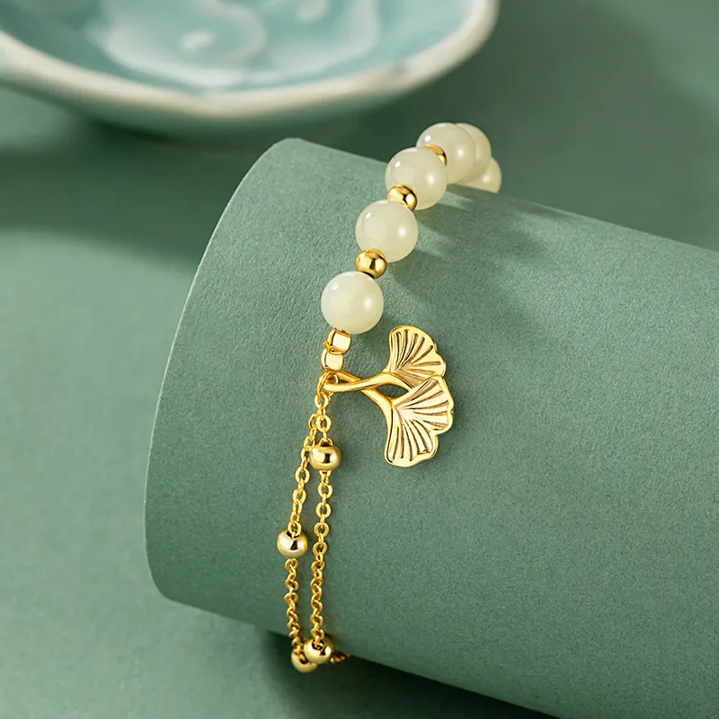 Hurry That Year Bracelets White Jade Women's-3