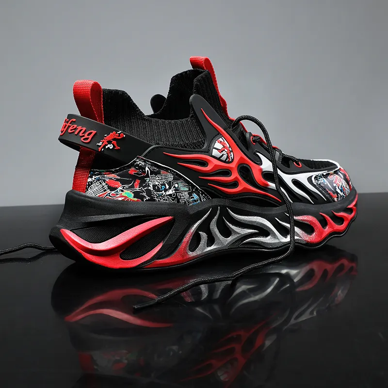 AMICNIEGD Breathable And Slip Resistant Mid Top Casual Shoes Unisex-25