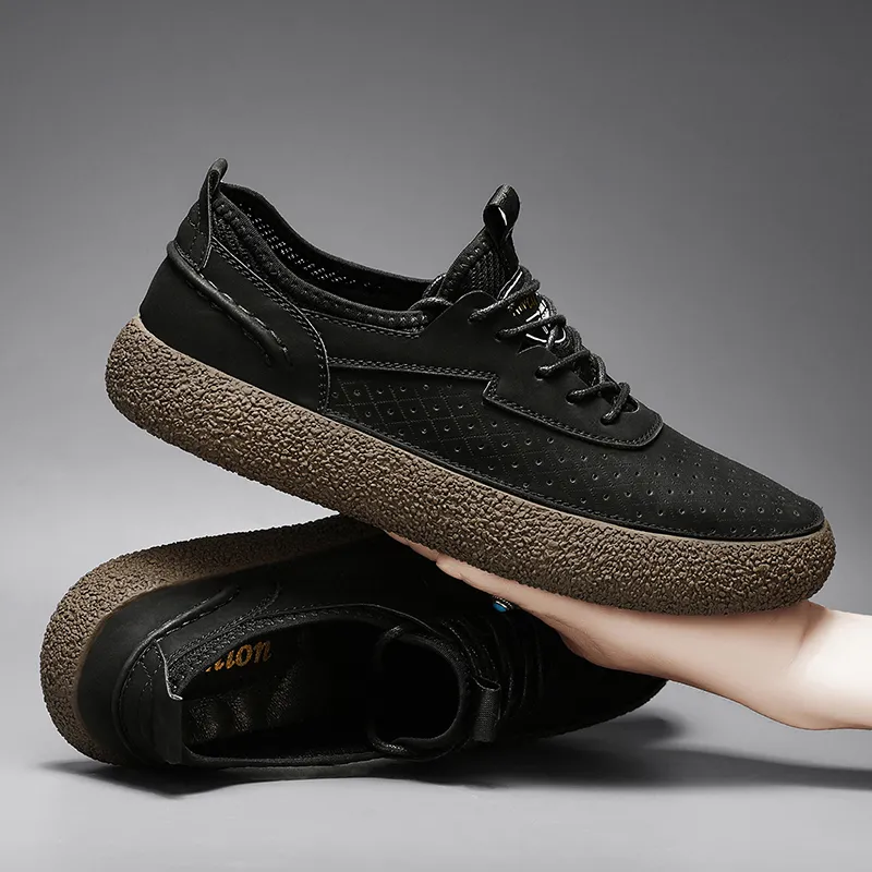 AMICNIEGD Slip Resistant, Abrasion Resistant, Breathable Low Top Casual Shoes Men's-6