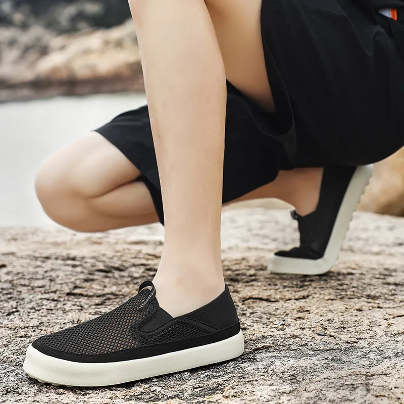 AMICNIEGD Anti Slip And Wear Resistant Height Increasing Low Top Casual Shoes Men's-2