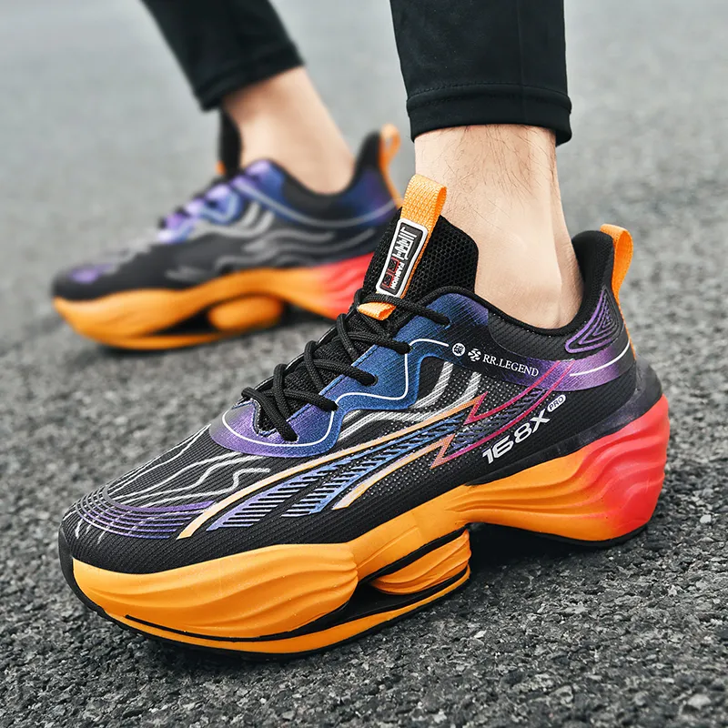 AMICNIEGD Breathable Slip Resistant Coverage Low Top Training Physical Fitness Test Physical Exam Running Shoes Unisex-2