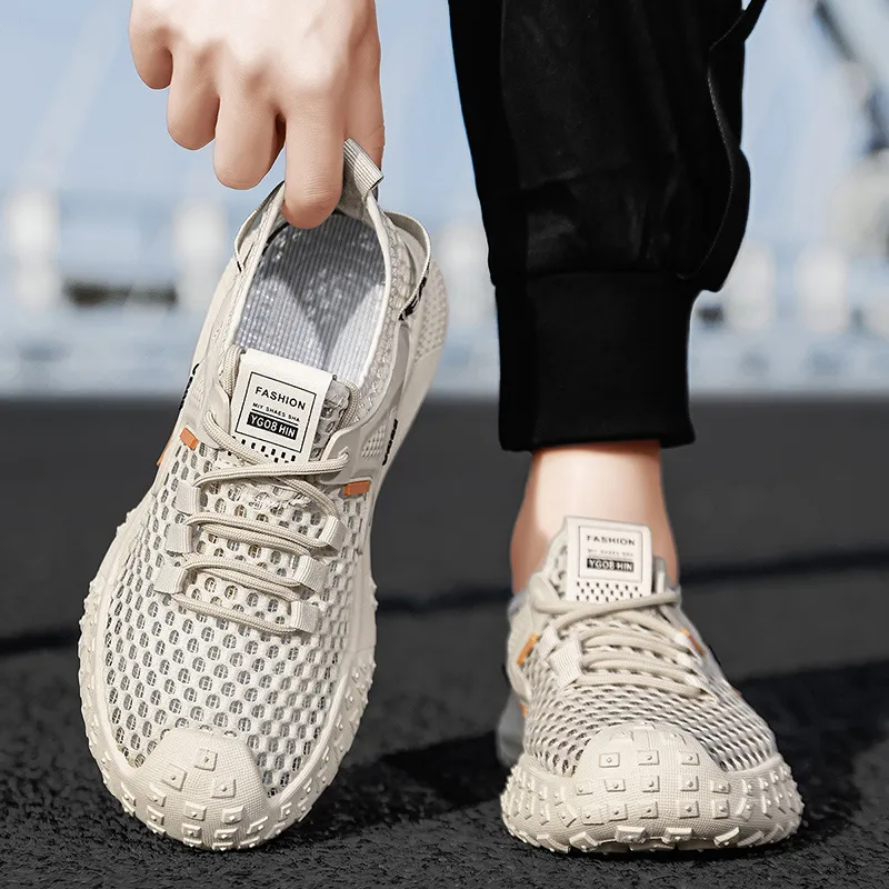 AMICNIEGD Slip Resistant, Breathable, Lightweight Low Top Casual Shoes Men's-2