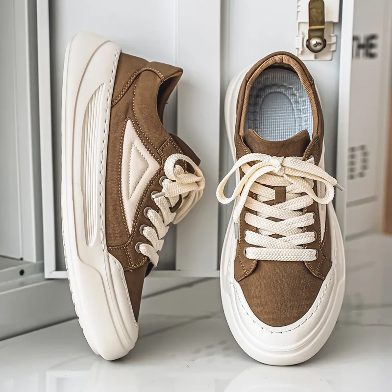 Slip Resistant, Abrasion Resistant, Breathable Low Top Essential Canvas Shoes For Casual Wear Men's-11