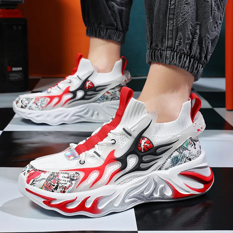 AMICNIEGD Breathable And Slip Resistant Mid Top Casual Shoes Unisex-4