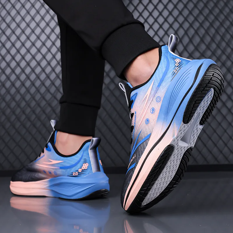 AMICNIEGD Breathable And Slip Resistant Low Top Training Physical Fitness Test Physical Exam Running Shoes Men's-5