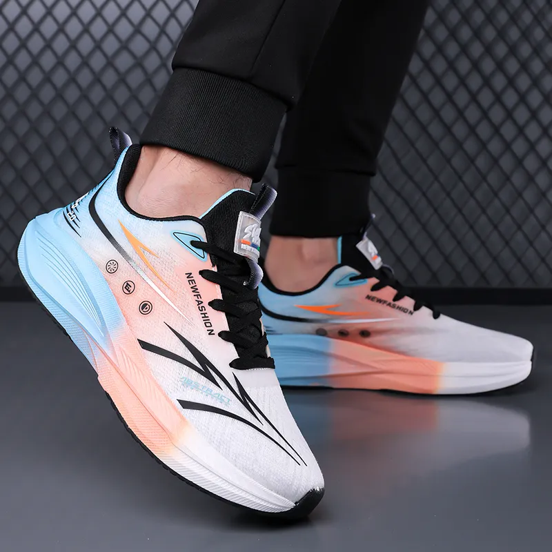 AMICNIEGD Breathable And Slip Resistant Low Top Training Physical Fitness Test Physical Exam Running Shoes Men's-12