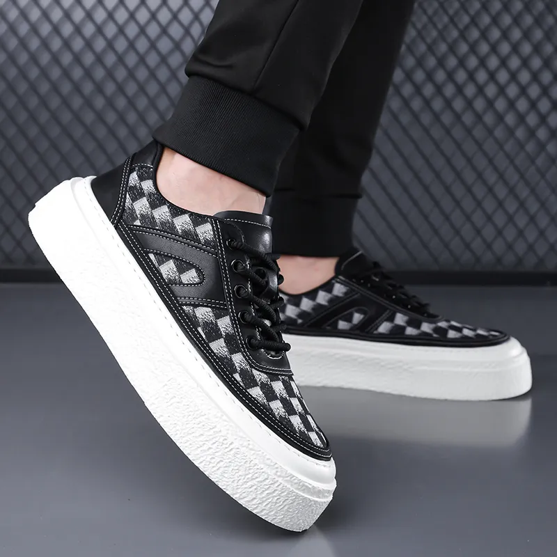 AMICNIEGD Slip Resistant Shock Absorbers With Abrasion Resistant Properties Low Top Skateboard Shoes Men's-10