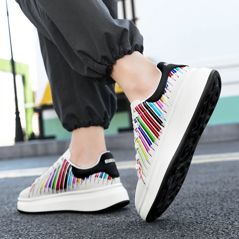 AMICNIEGD Coverage Cushioning Balance Low Top Skateboard Shoes Men's-7