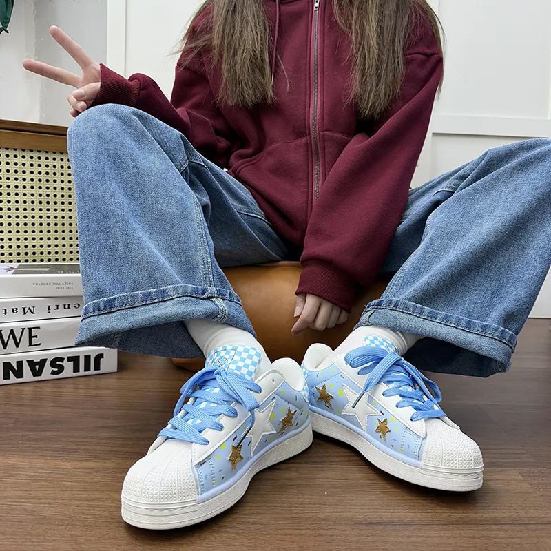 AMICNIEGD Breathable And Wear resistant Low Top Skateboard Shoes Unisex-5