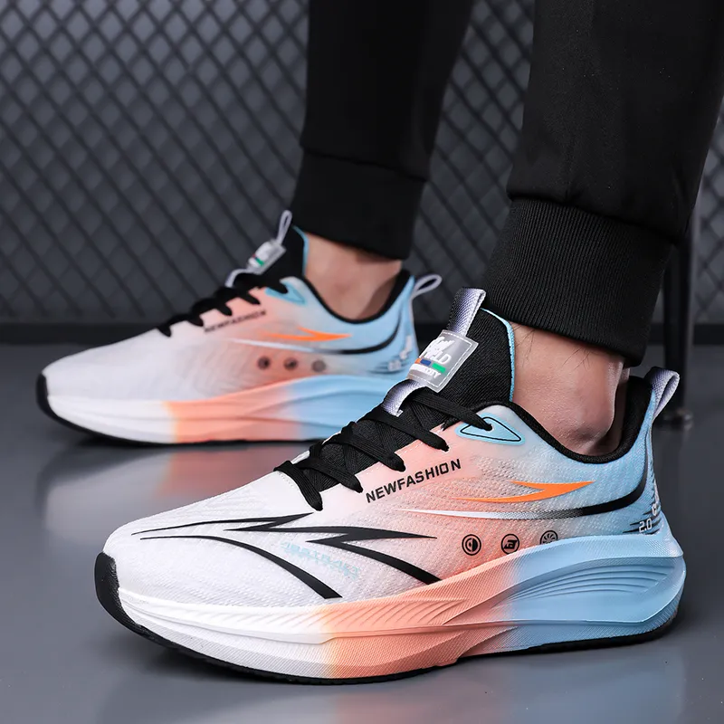 AMICNIEGD Breathable And Slip Resistant Low Top Training Physical Fitness Test Physical Exam Running Shoes Men's-10