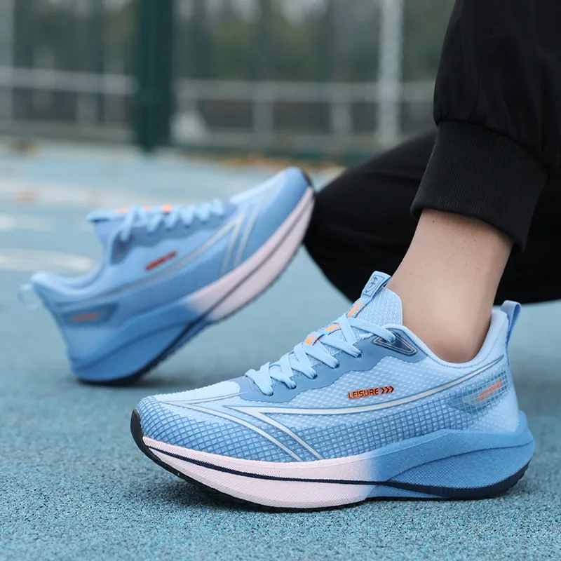 AMICNIEGD Running Shoes Men Low Top Beige Black Orange/Cyan Ink Green/Sky Blue-9