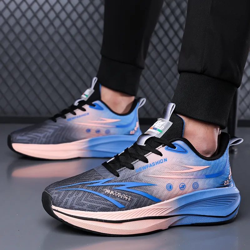AMICNIEGD Breathable And Slip Resistant Low Top Training Physical Fitness Test Physical Exam Running Shoes Men's-4