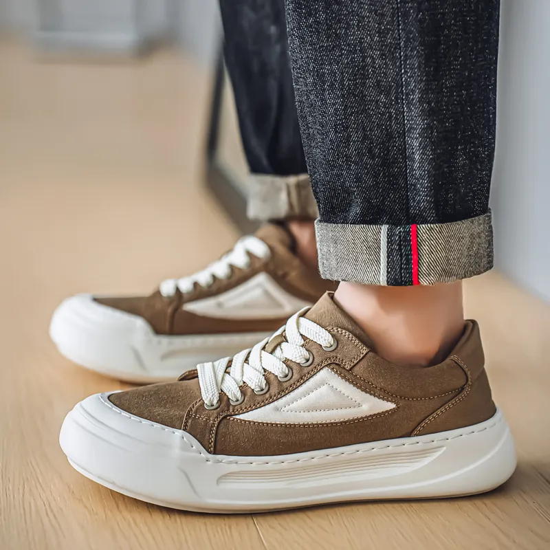 Slip Resistant, Abrasion Resistant, Breathable Low Top Essential Canvas Shoes For Casual Wear Men's-14