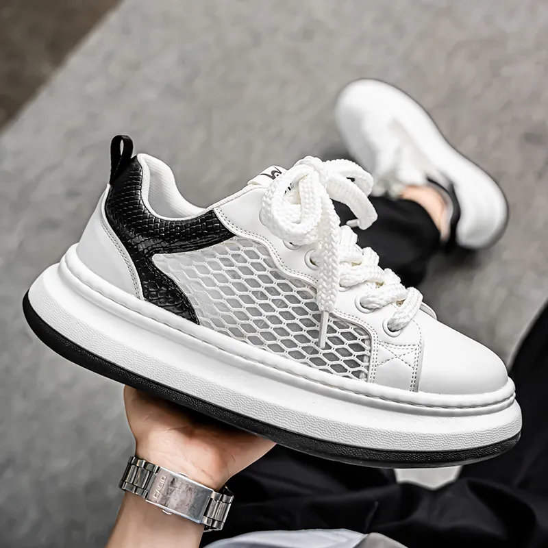 AMICNIEGD Slip Resistant Shock Absorbers With Abrasion Resistant Properties Low Top Skateboard Shoes Men's-5