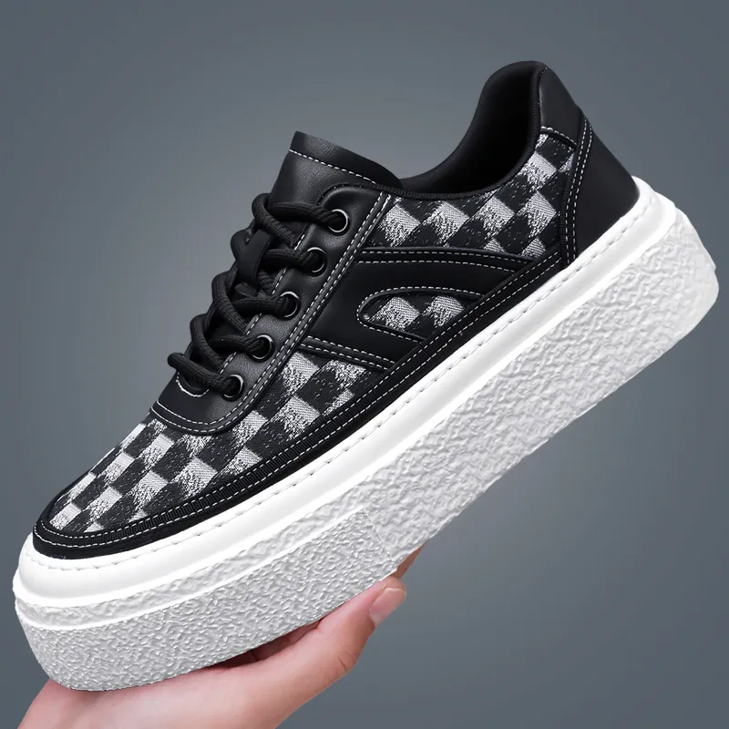 AMICNIEGD Slip Resistant Shock Absorbers With Abrasion Resistant Properties Low Top Skateboard Shoes Men's-6