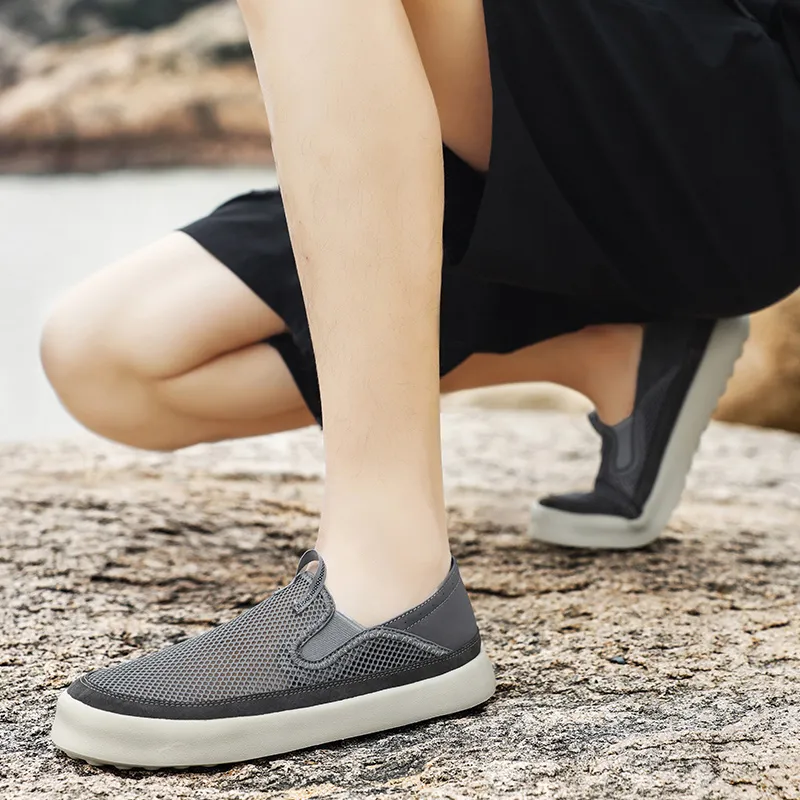AMICNIEGD Anti Slip And Wear Resistant Height Increasing Low Top Casual Shoes Men's-7