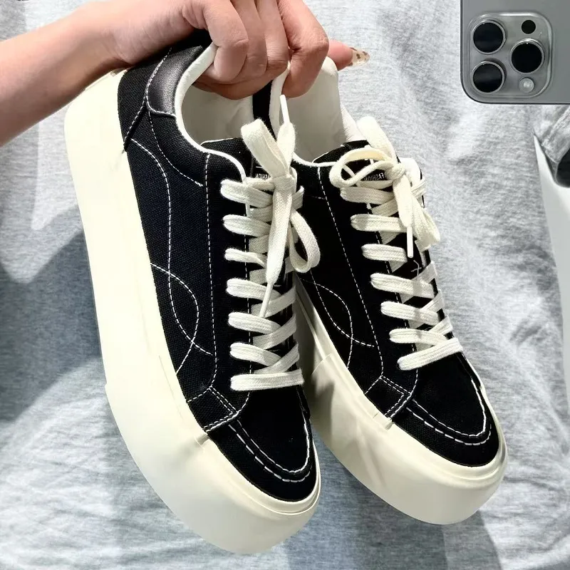 AMICNIEGD Slip Resistant Shock Absorbers With Abrasion Resistant Properties Low Top Skateboard Shoes Men's-5