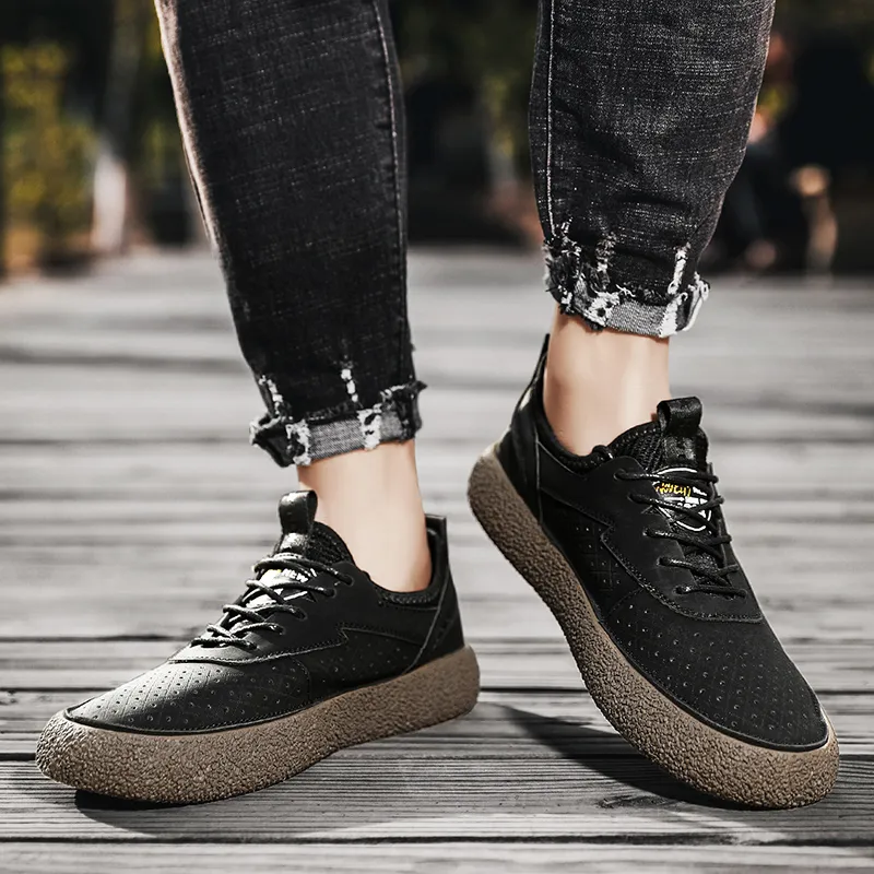 AMICNIEGD Slip Resistant, Abrasion Resistant, Breathable Low Top Casual Shoes Men's-8