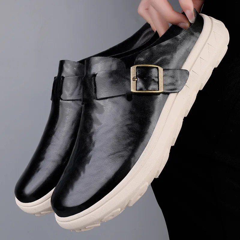 AMICNIEGD Slip Resistant Abrasion Resistant Closed Toe Slippers Men's-3
