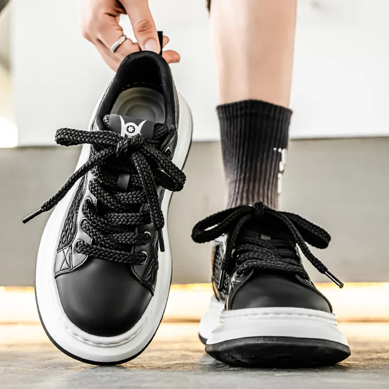 AMICNIEGD Slip Resistant Shock Absorbers With Abrasion Resistant Properties Low Top Skateboard Shoes Men's-10