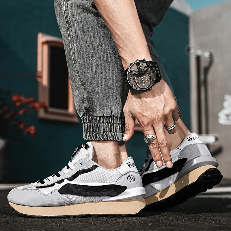 AMICNIEGD Breathable And Wear resistant Low Top Casual Shoes Men's-29