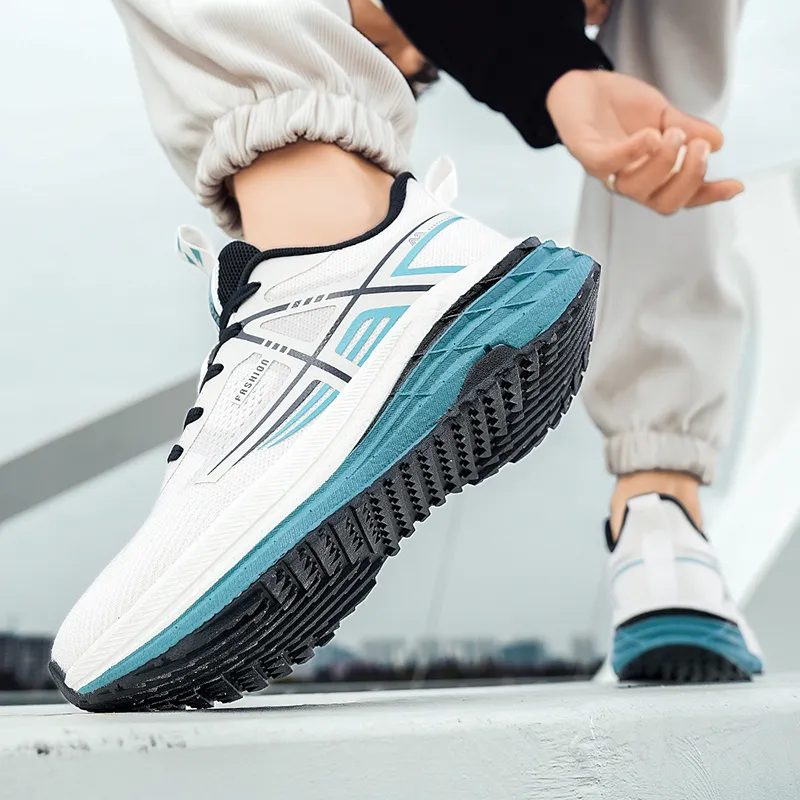 AMICNIEGD Cushioning, Slip Resistant, And Abrasion Resistant Low Top Popcorn Casual City Commute Running Shoes Men's-5
