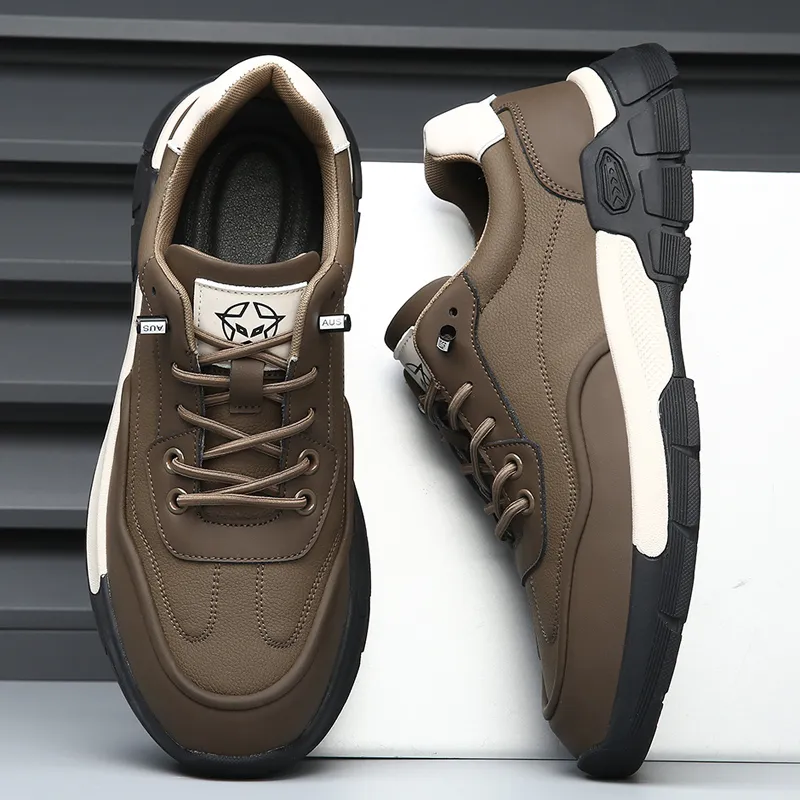 AMICNIEGD Anti Slip Wear Resistant Low Top Casual Shoes Men's-10