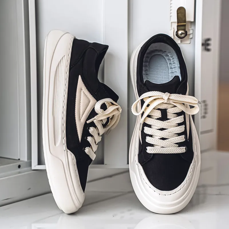 Slip Resistant, Abrasion Resistant, Breathable Low Top Essential Canvas Shoes For Casual Wear Men's-2