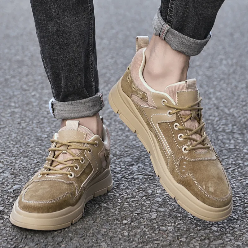 AMICNIEGD Anti Slip Wear Resistant Low Top Casual Shoes Men's-11