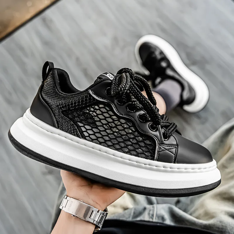 AMICNIEGD Slip Resistant Shock Absorbers With Abrasion Resistant Properties Low Top Skateboard Shoes Men's-11